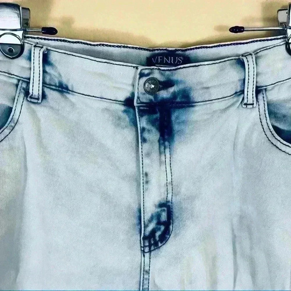 Venus Super Acid Wash Distressed Stretch High Waist Skinny Jegging Jeans Size 24 - Picture 6 of 13